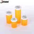 Colour Transparent Pet Empty Medice Pill Bottles  Push Down Turn Vials For Sale